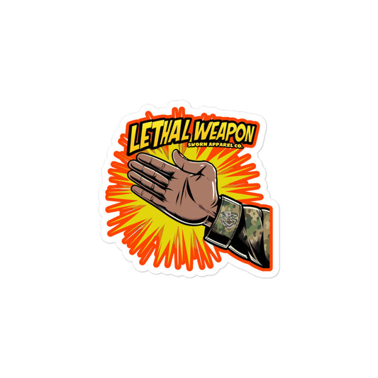Knife Hand Lethal Weapon sticker