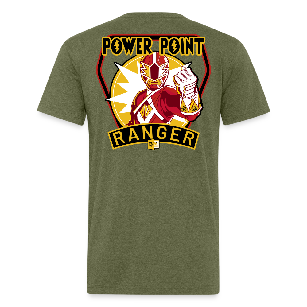 Power Point Ranger Tee - heather military green