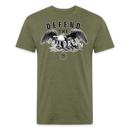 Defend The Children Tee - heather military green