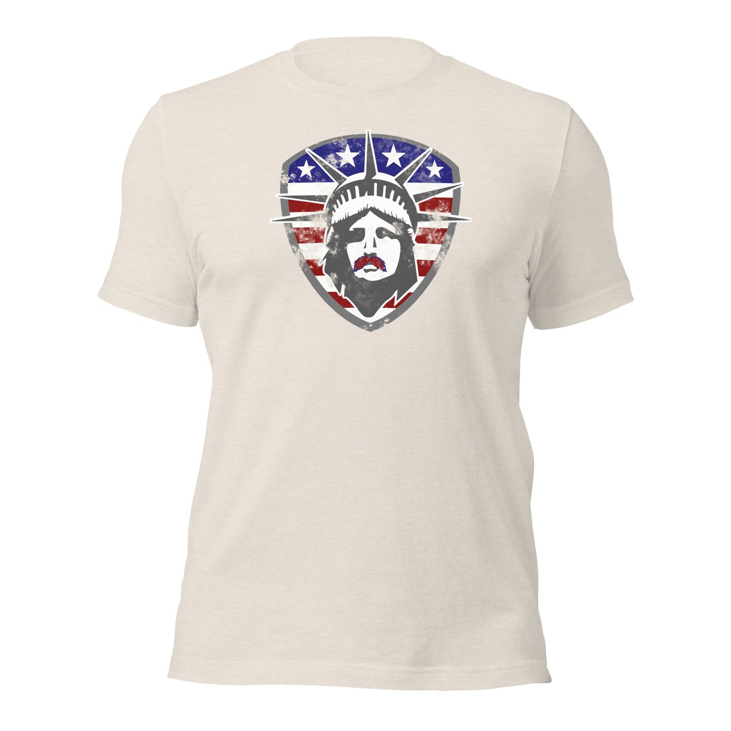 Lady Liberty Stache T-Shirt