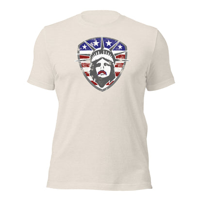 Lady Liberty Stache T-Shirt