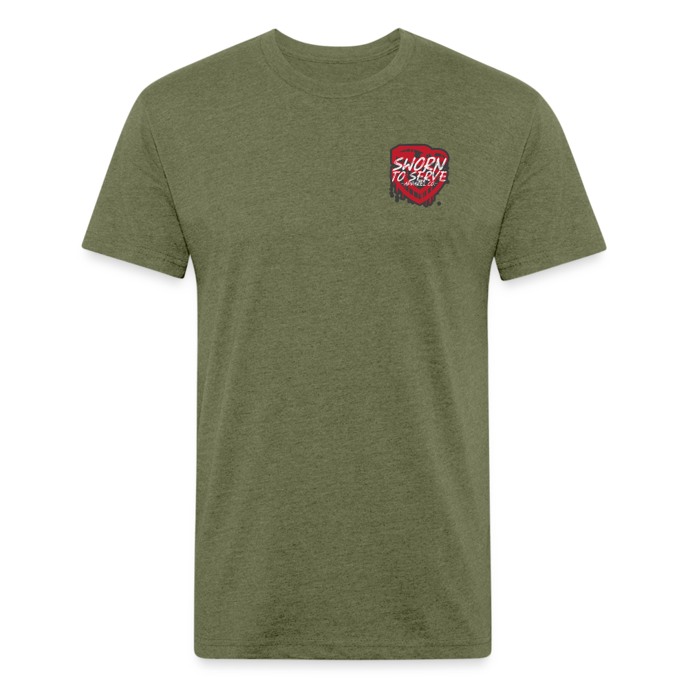 Conquer the Chaos Tee - heather military green